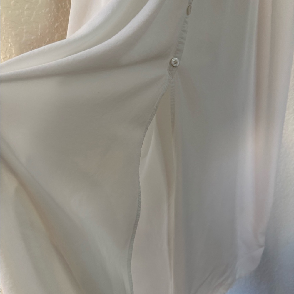 Kendall & Kylie White Crochet-Waist Button-Front Maxi Dress - Picture 13 of 15